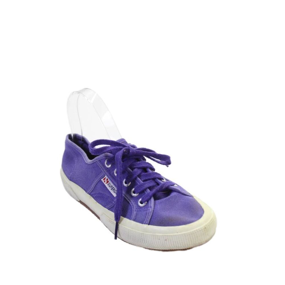 Superga Womens Lace Up Paneled Detail Skate Shoes Bright Purple Size EUR 38